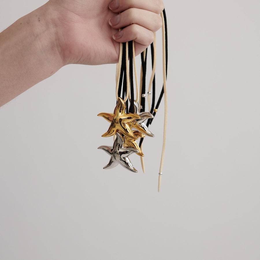 Beatrice Necklace - Gold/Black