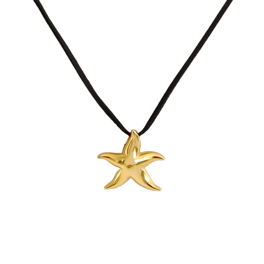 Beatrice Necklace - Gold/Black