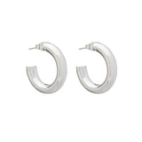 Mini Kennedy Hoops - Silver