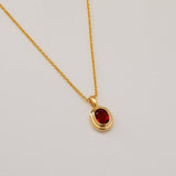 Ingrid Necklace - Ruby Red