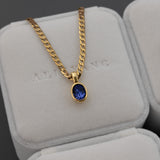 Bella Necklace - Sapphire Blue