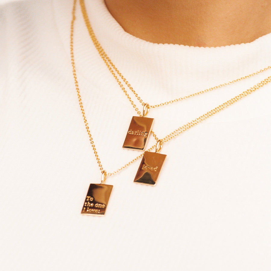 Memento Necklace 'Loved'