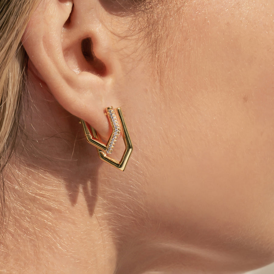Mini Jodi Earrings with Crystals