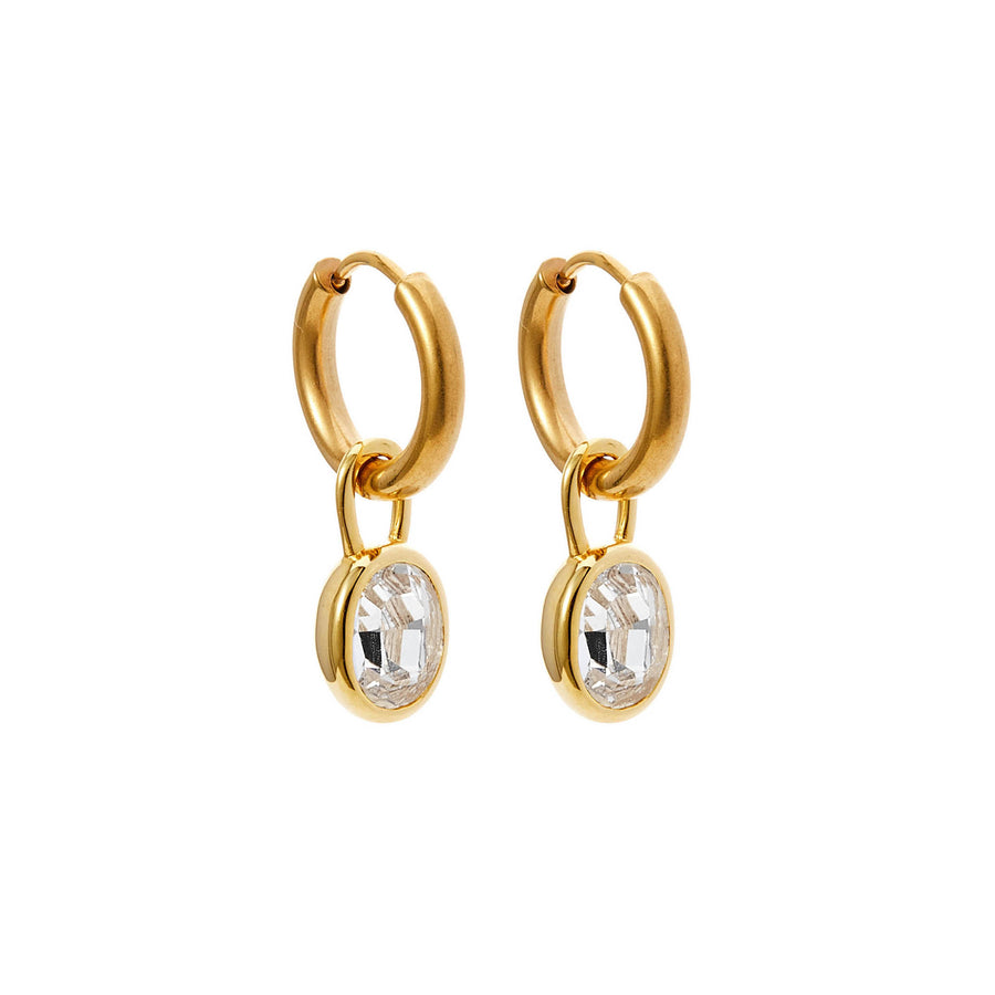 dangly crystal earrings