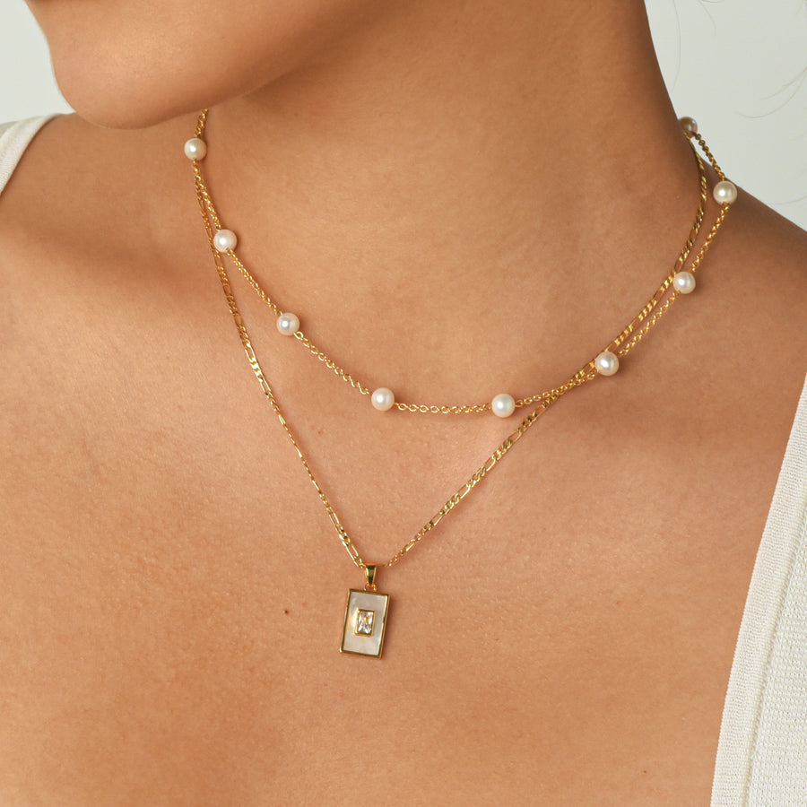 Candance Necklace - Mother of Pearl
