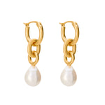 pearl drop earrings