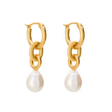 pearl drop earrings