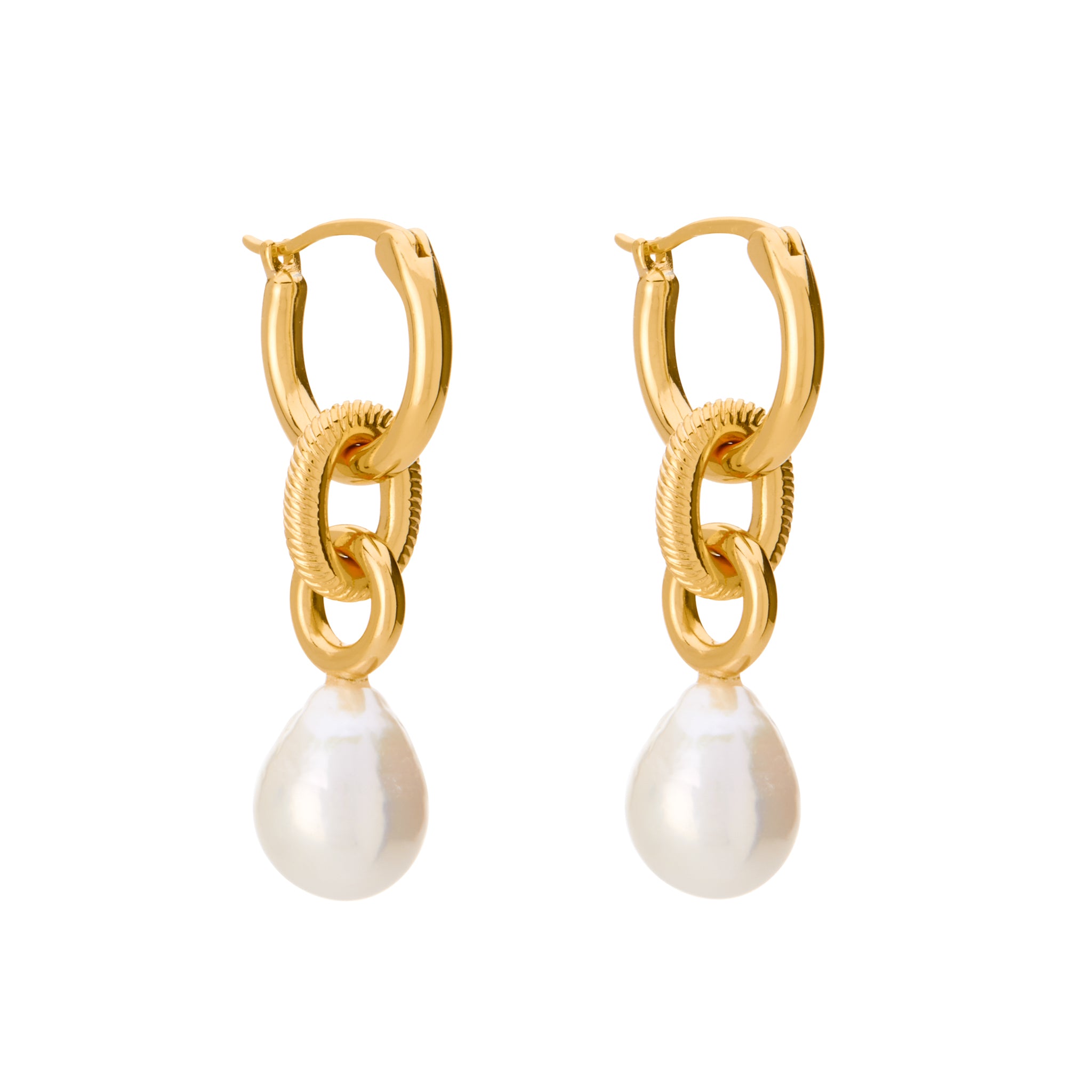 pearl drop earrings