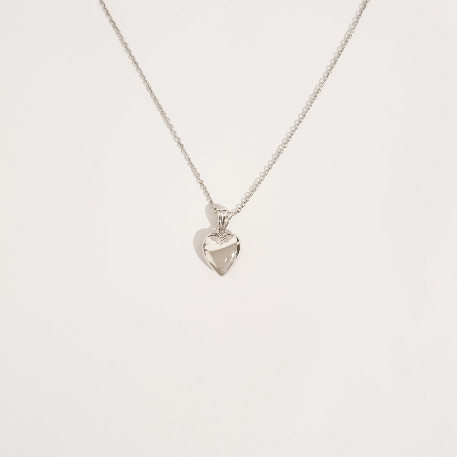 Stole My Heart Necklace - Silver