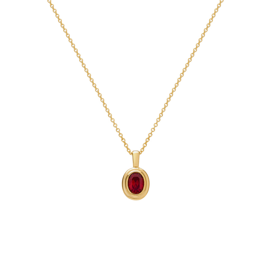 Ingrid Necklace - Ruby Red