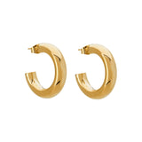 Mini Kennedy Hoops - Gold