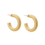 Mini Kennedy Hoops - Gold (Matte Finish)