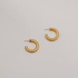 Mini Kennedy Hoops - Gold (Matte Finish)