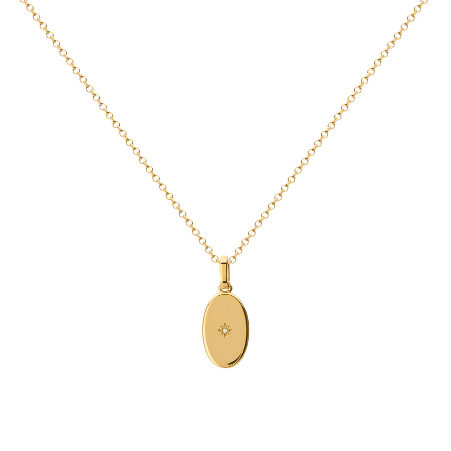 simple gold pendant necklace